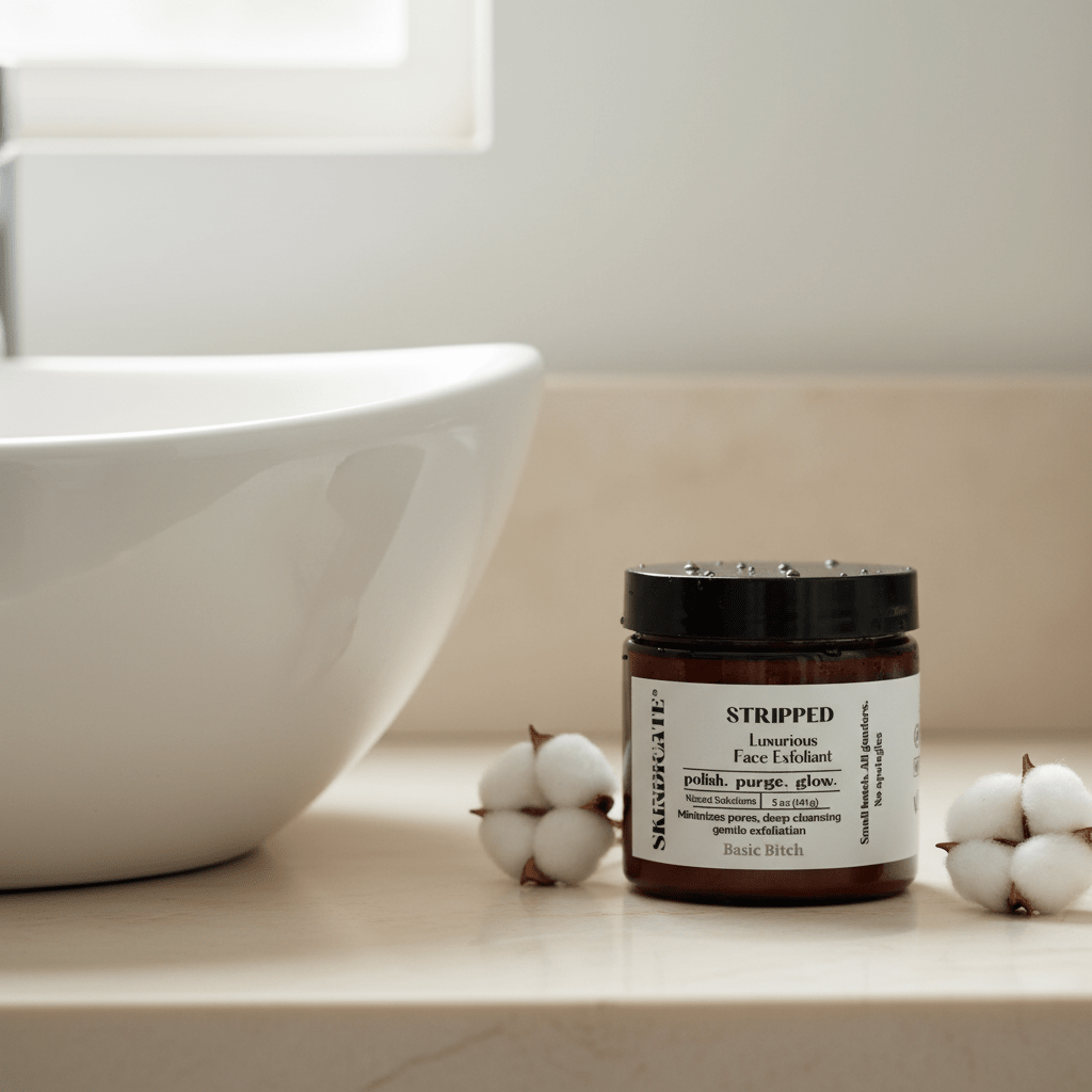 STRIPPED - FACE SCRUB (BASIC BITCH)UNSCENTED - SKINDICATE