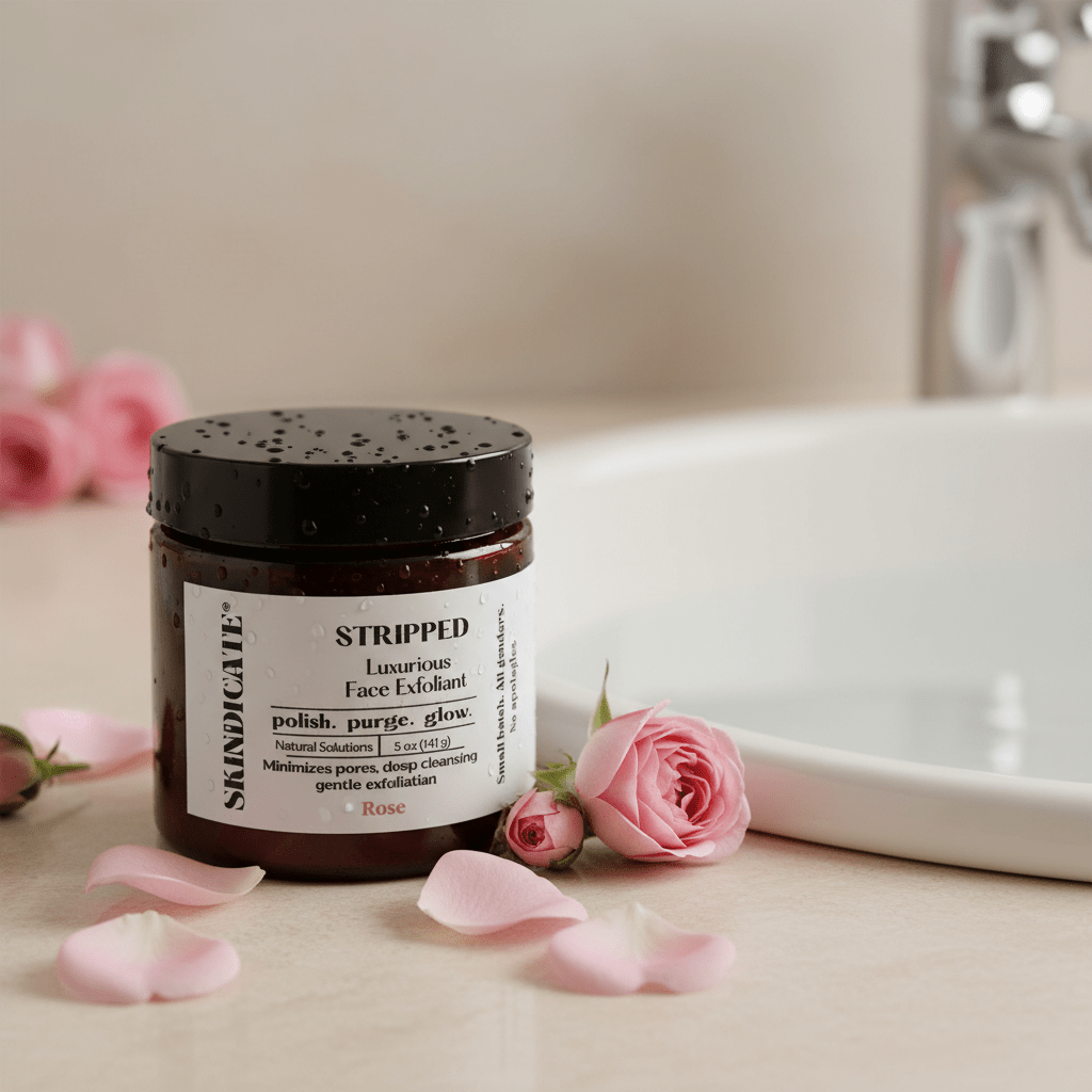 STRIPPED — GENTLE EXFOLIATING FACE SCRUB - SKINDICATE