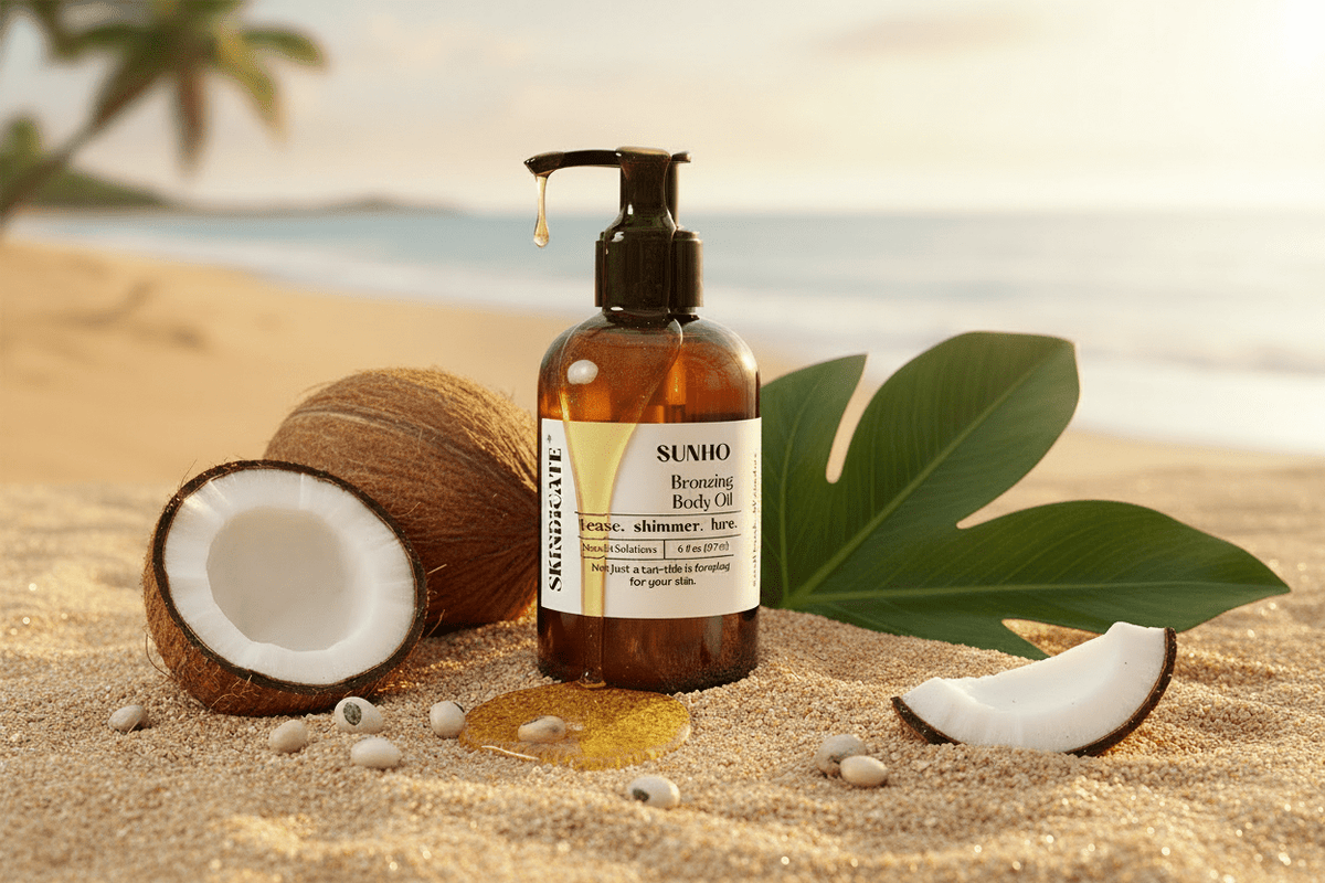 SUNHO - BODY OIL WITH BRONZERS - SKINDICATE