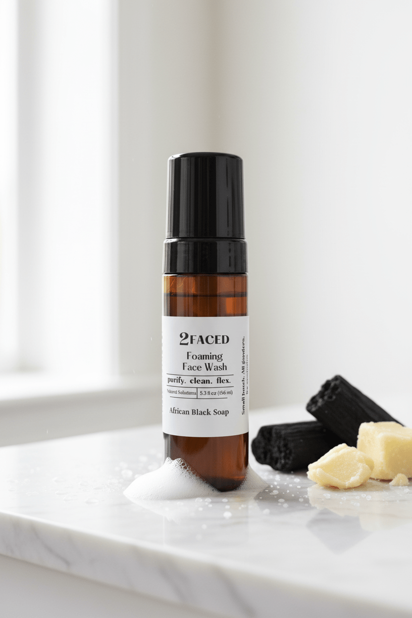 2FACED - FOAMING FACE WASH (AFRICAN BLACK SOAP) - SKINDICATE