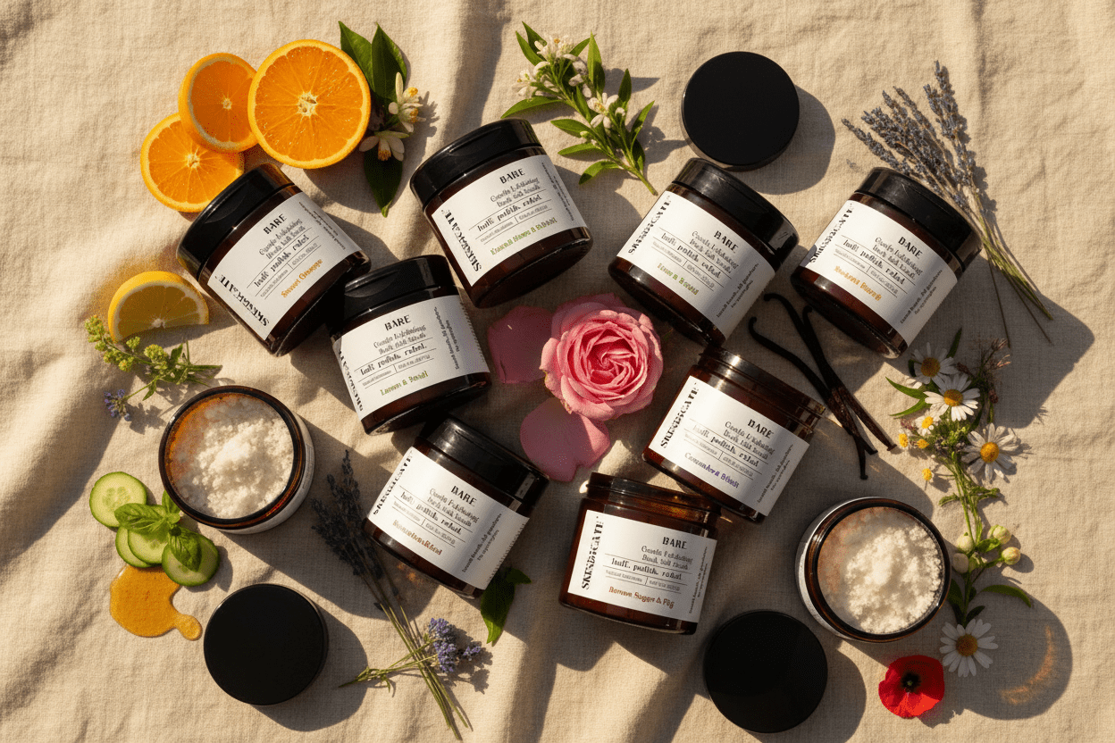 BARE - BODY SALT SCRUB (BROWN SUGAR & FIG) - SKINDICATE