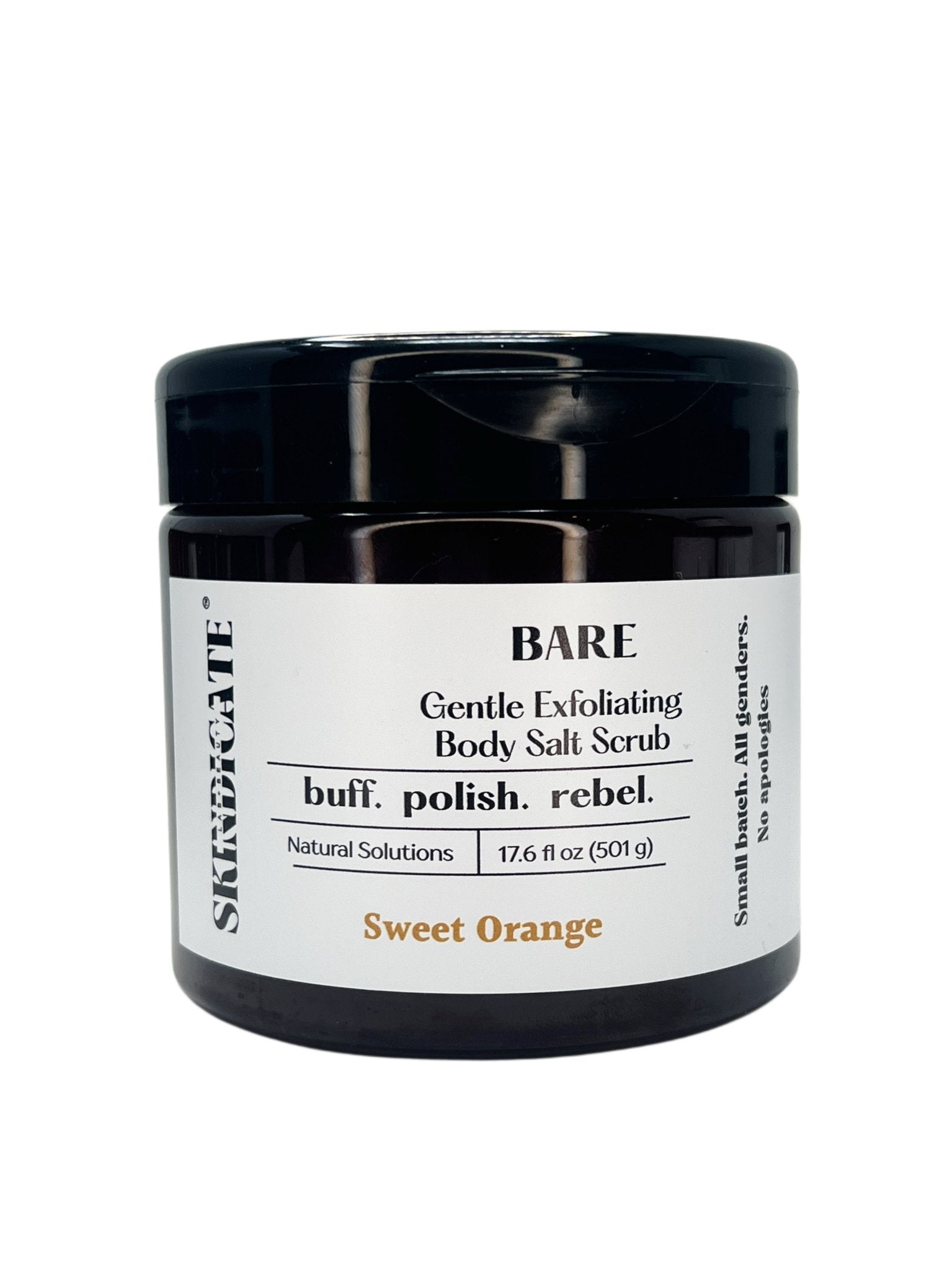 BARE - EXFOLIATING SALT BODY SCRUB - Skindicate Lab + Beauty