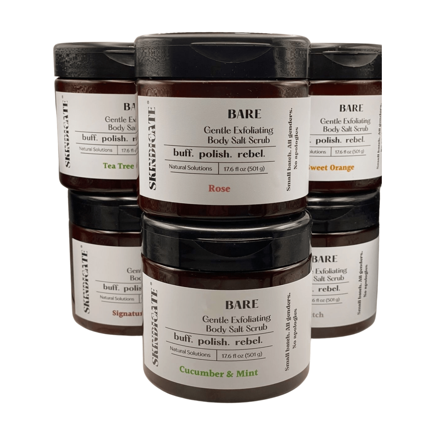 BARE - EXFOLIATING SALT BODY SCRUB - Skindicate Lab + Beauty