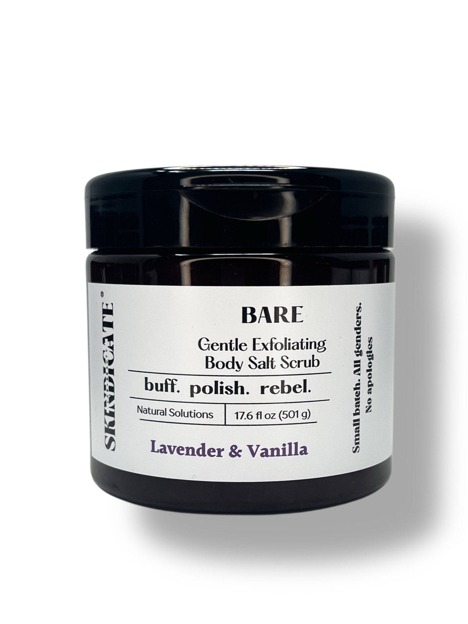 BARE - EXFOLIATING SALT BODY SCRUB - Skindicate Lab + Beauty