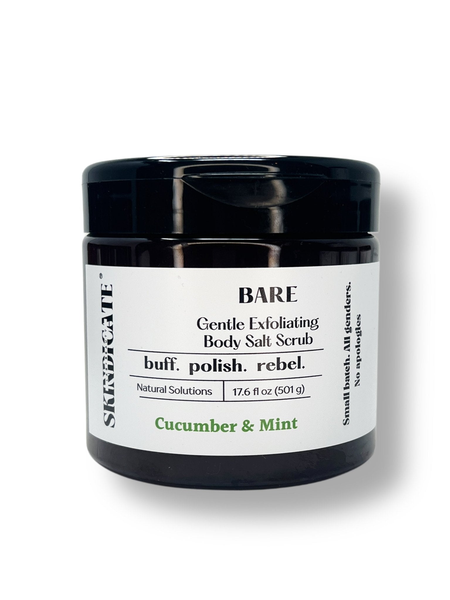 BARE - EXFOLIATING SALT BODY SCRUB - Skindicate Lab + Beauty