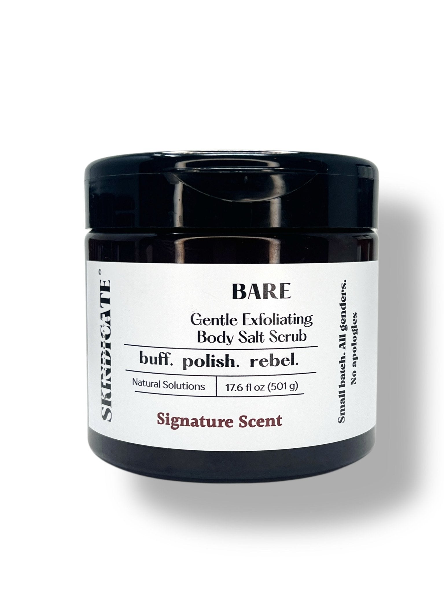 BARE - EXFOLIATING SALT BODY SCRUB - Skindicate Lab + Beauty