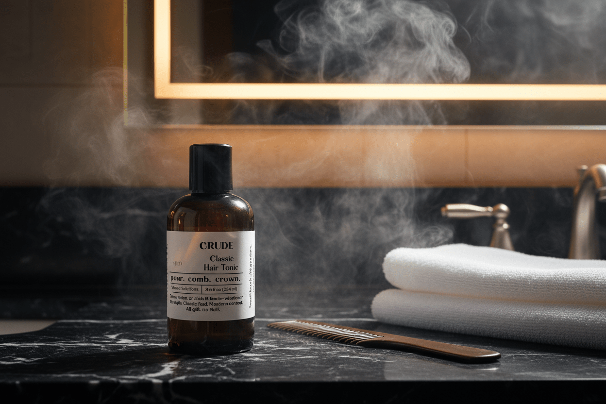CRUDE - OLD SCHOOL BARBER HAIR TONIC - SKINDICATE