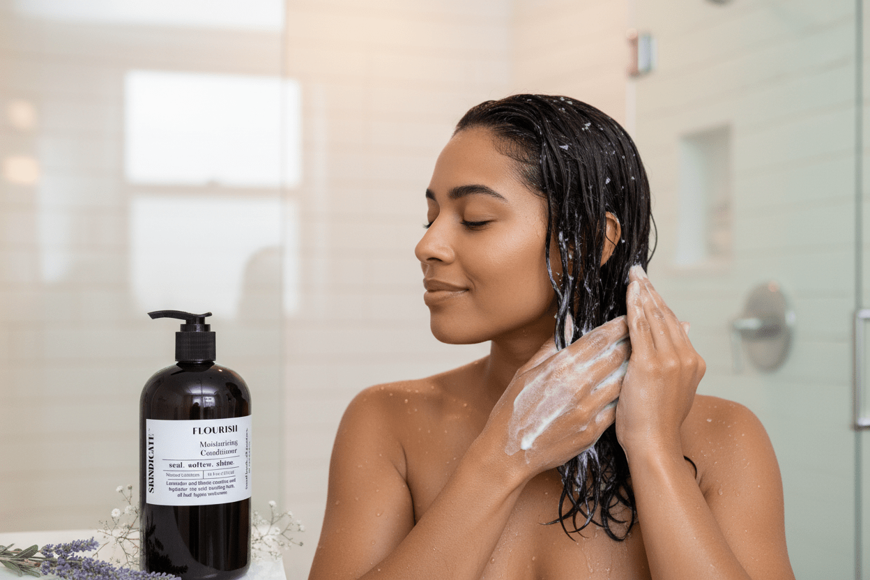 FLOURISH - MOISTURIZING CONDITIONER (LAVENDER & FLORAL) - SKINDICATE