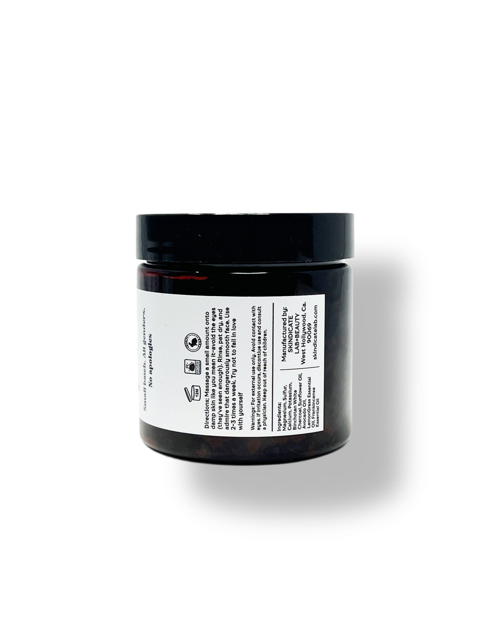 JAFFA - BLACK SEA SALT FACE SCRUB - Skindicate Lab + Beauty