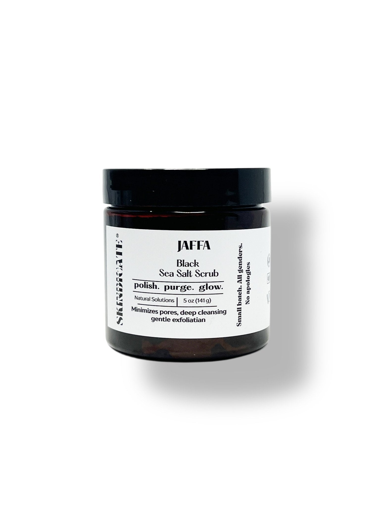 JAFFA - BLACK SEA SALT FACE SCRUB - Skindicate Lab + Beauty