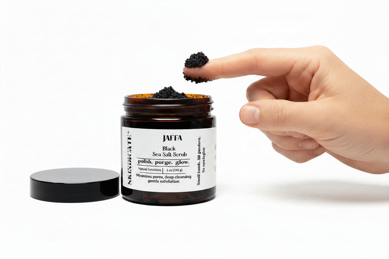 JAFFA - BLACK SEA SALT FACE SCRUB - SKINDICATE