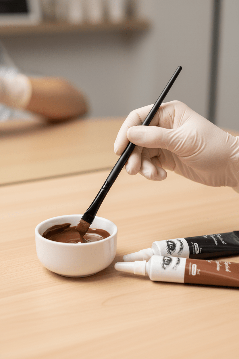 MAKE- UP BRUSH/ LASH & BROW TINT BRUSH - SKINDICATE