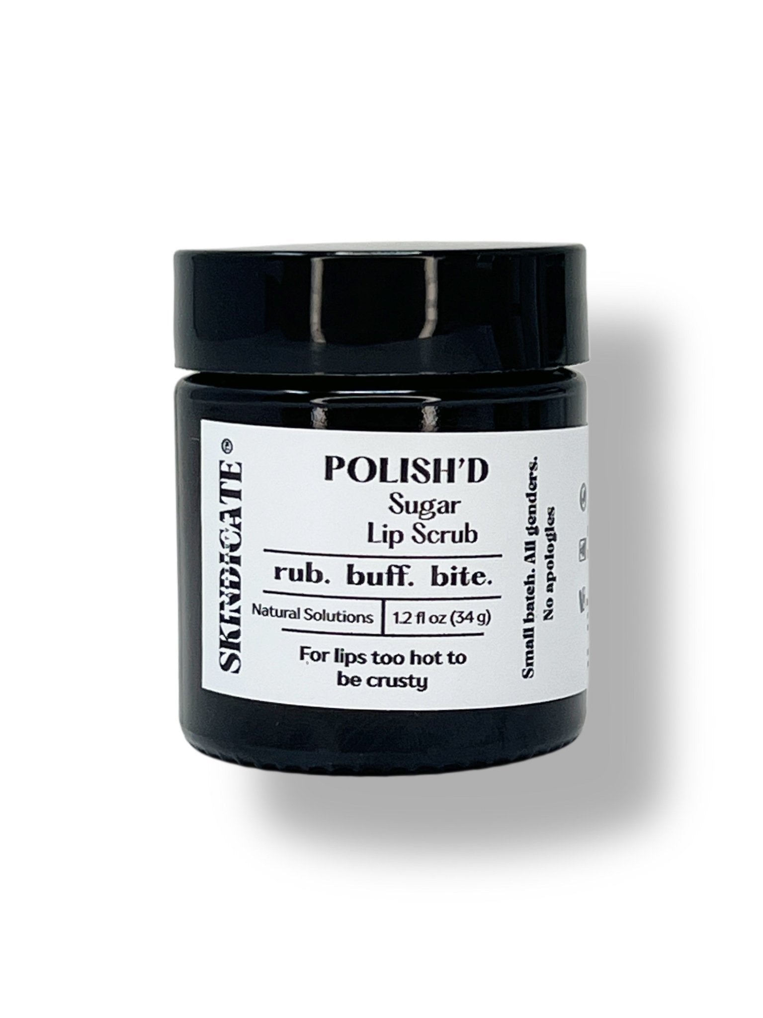 POLISH’D - SUGAR LIP SCRUB (VANILLA) - Skindicate Lab + Beauty