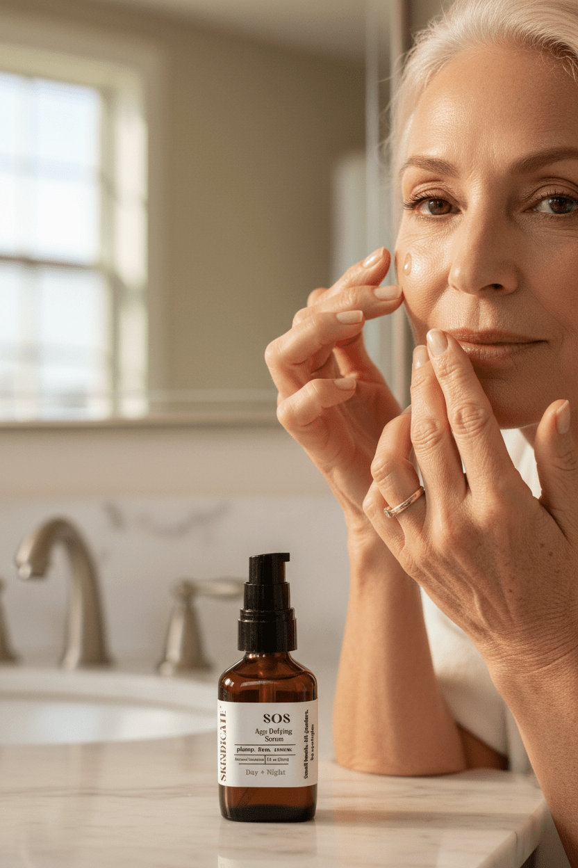 S.O.S - AGE DEFYING SERUM WITH ROSE OIL - SKINDICATE
