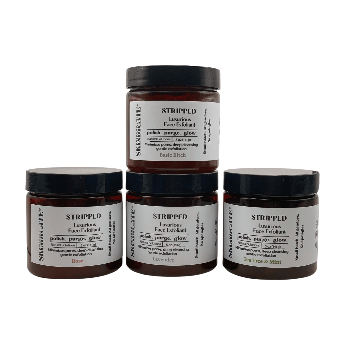 STRIPPED - CALENDULA - gentle exfoliating face scrub skincare product by Skindicate