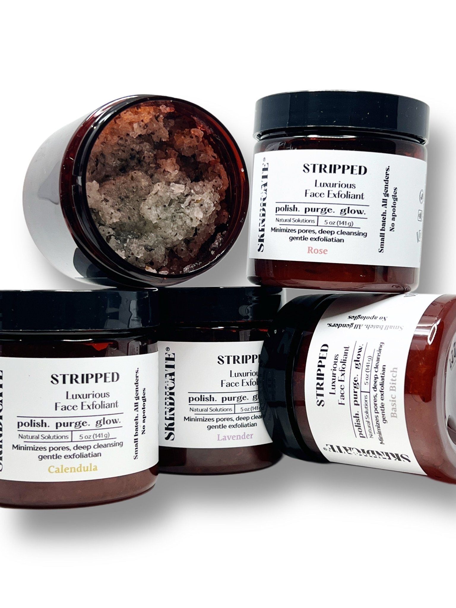 STRIPPED — gentle exfoliating face scrub skincare product by Skindicate