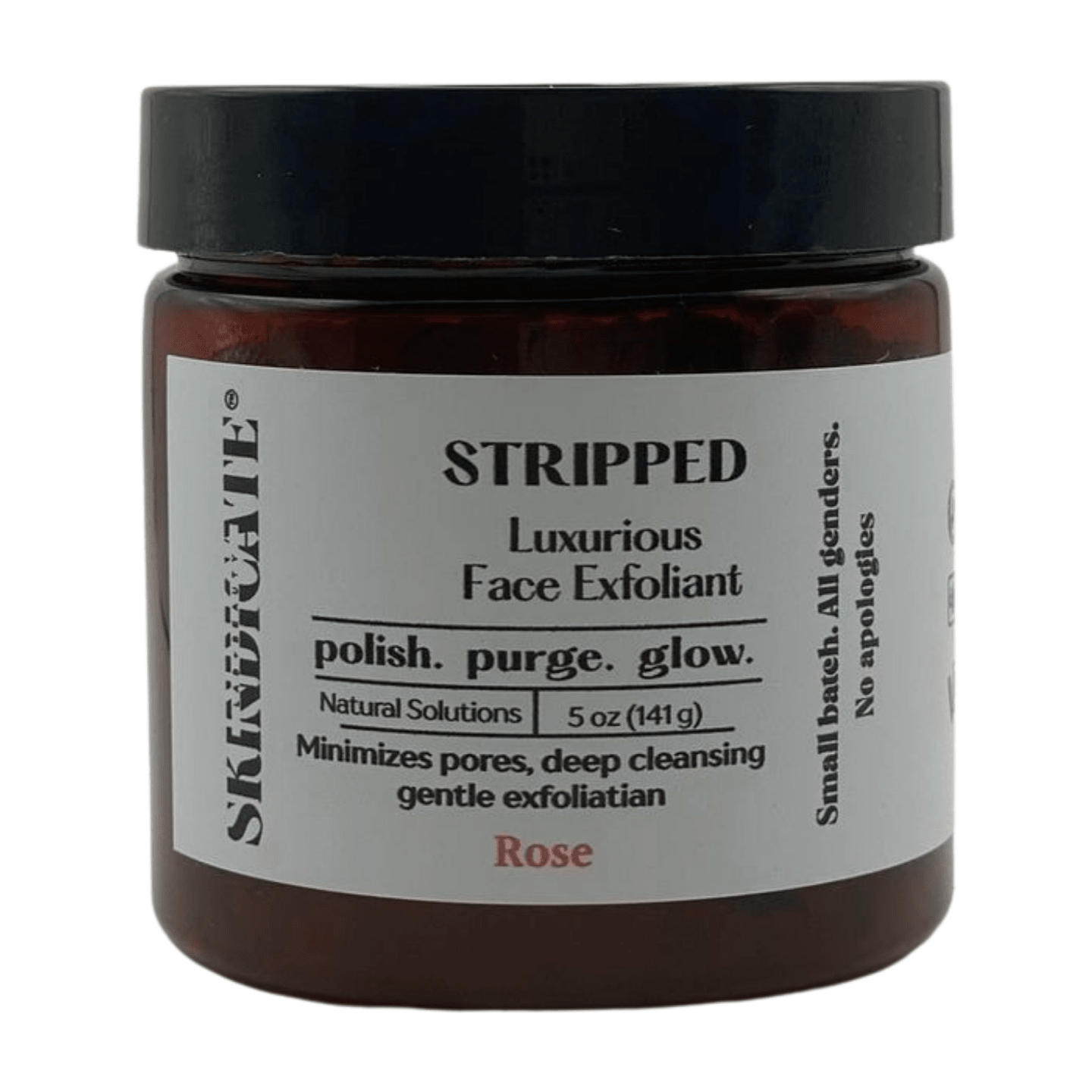 STRIPPED - ROSE - gentle exfoliating face scrub skincare product by Skindicate