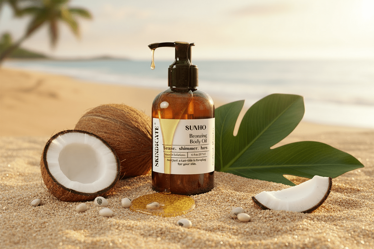 SUNHO - BODY OIL WITH BRONZERS - SKINDICATE