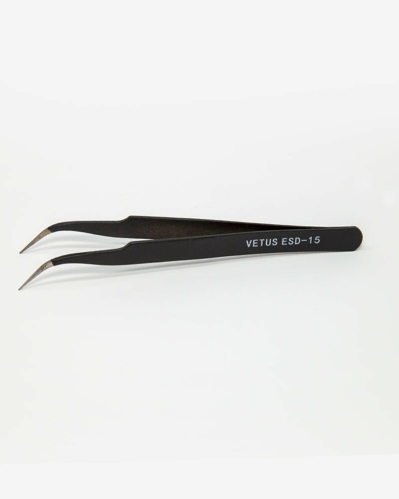 EYELASH EXTENSION CURVED APPLICATOR TWEEZER ESD - 15 - Skindicate Lab + Beauty